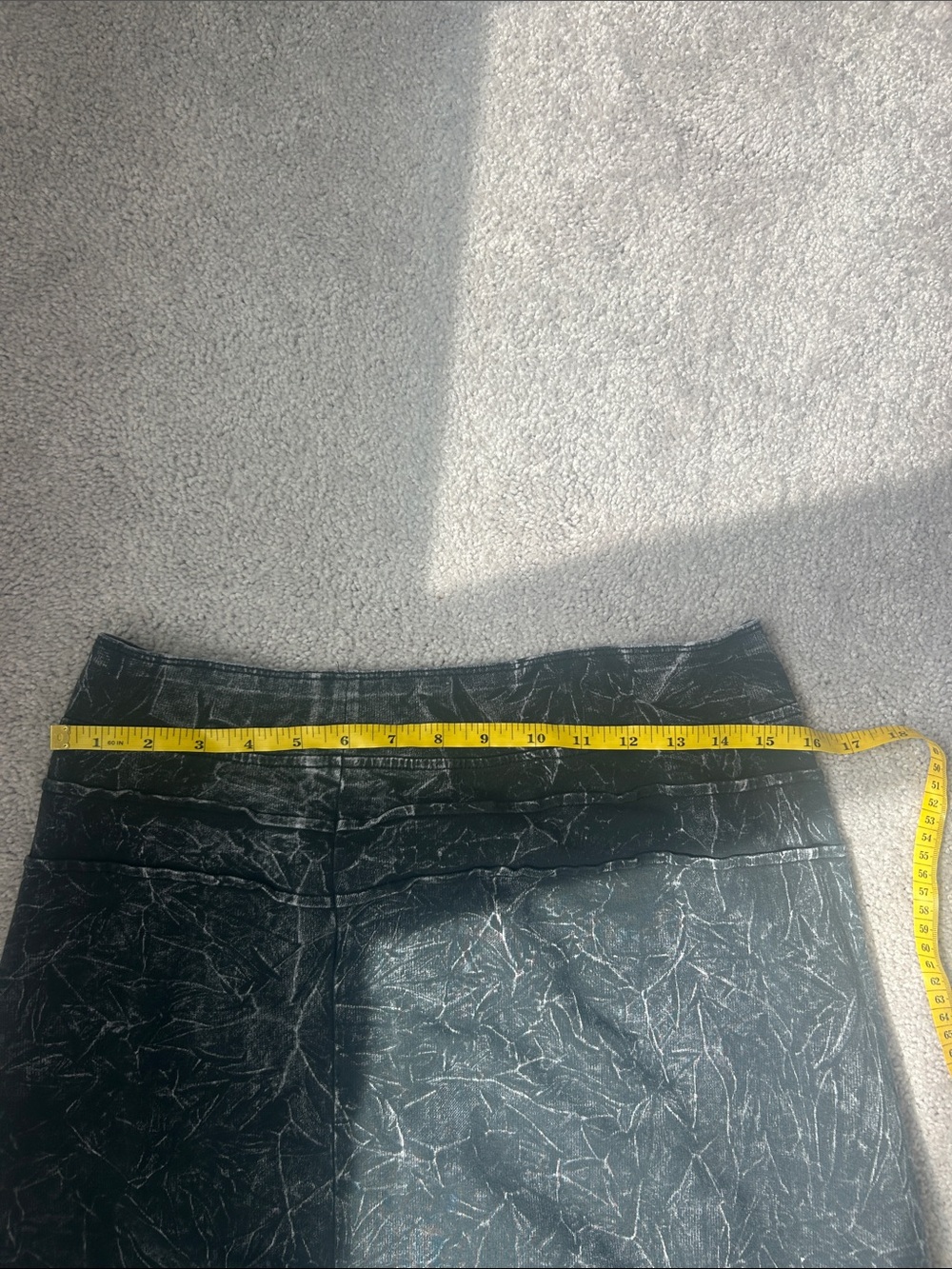Soft Surroundings Black Marble-Effect Maxi Skirt - Picture 7 of 8